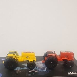 Vintage 2  Metal Tractor Die Cast Some Scratches Please Look At The Pictures